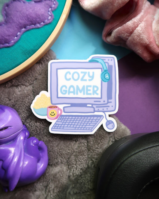 Cozy PC Gamer Sticker