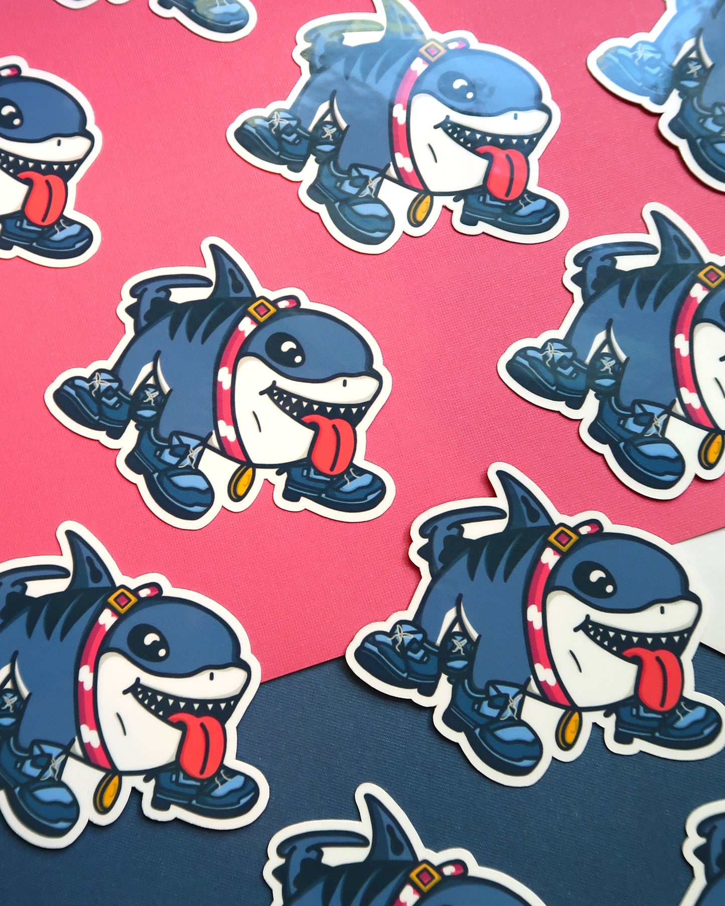 Stylish Shoes Shark Sticker