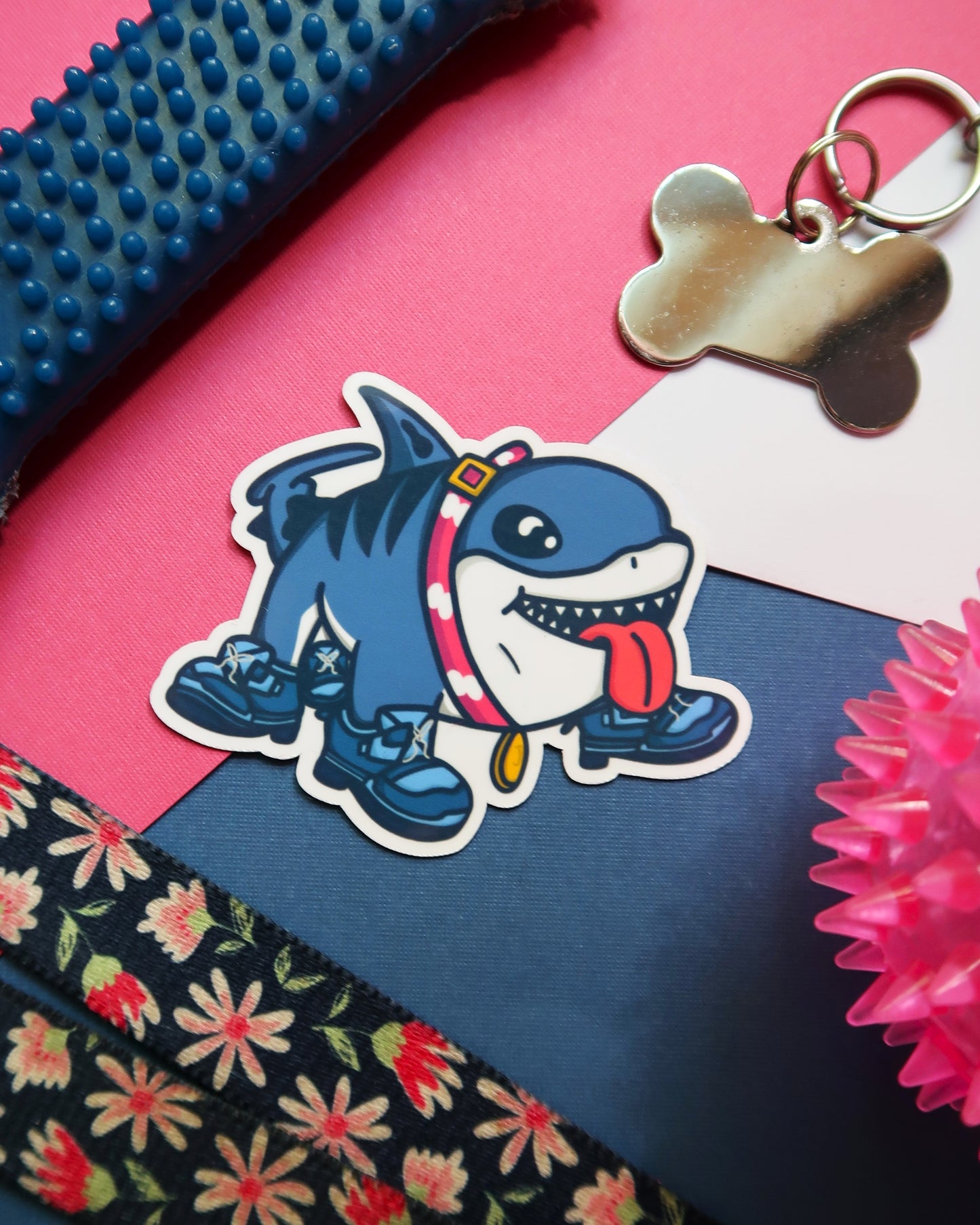 Stylish Shoes Shark Sticker
