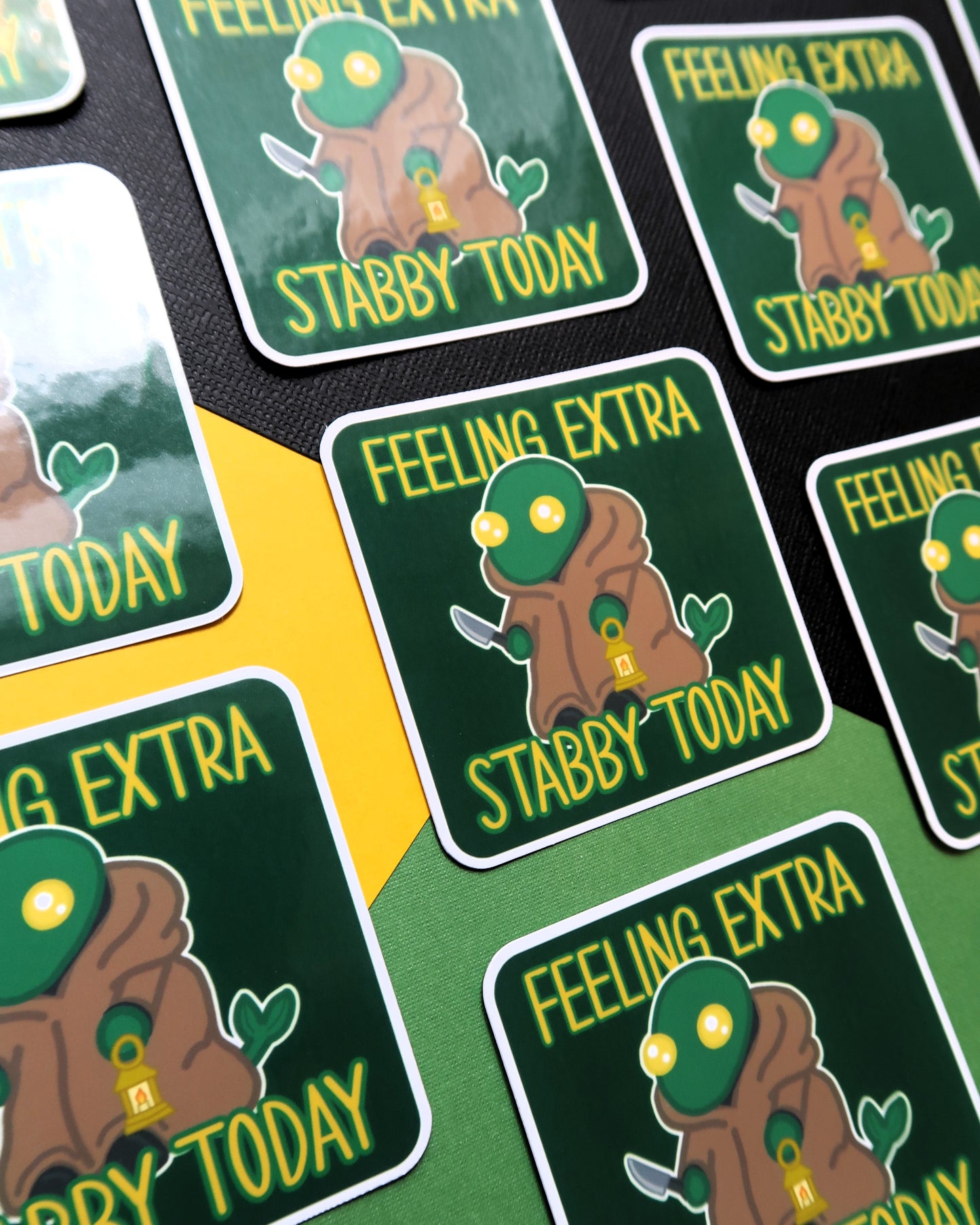 Feeling Extra Stabby Today Square Sticker