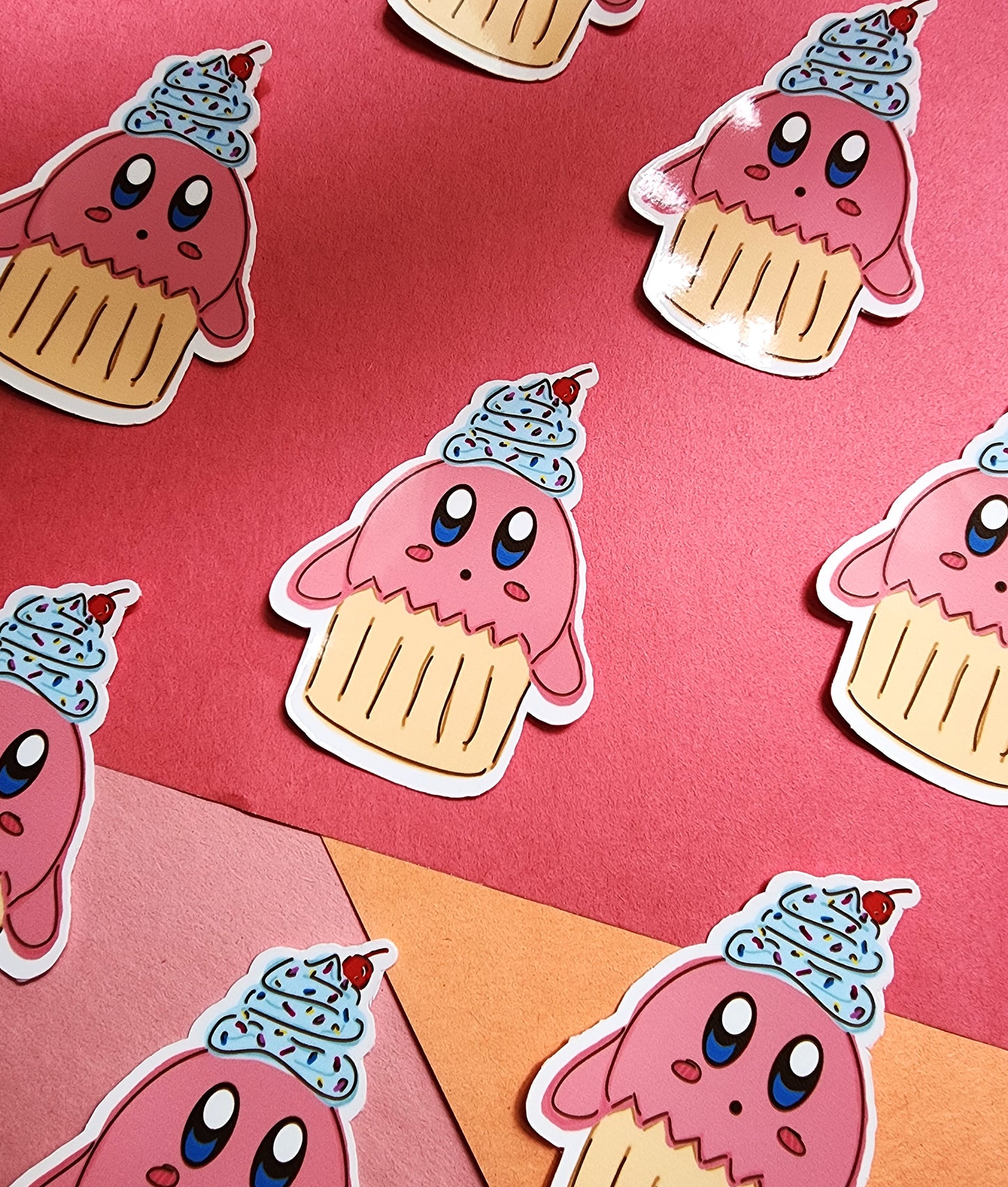 Pink Cutie Cupcake Sticker
