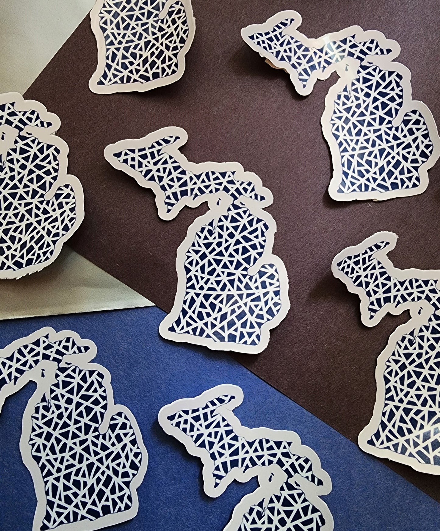 Abstract Michigan Sticker