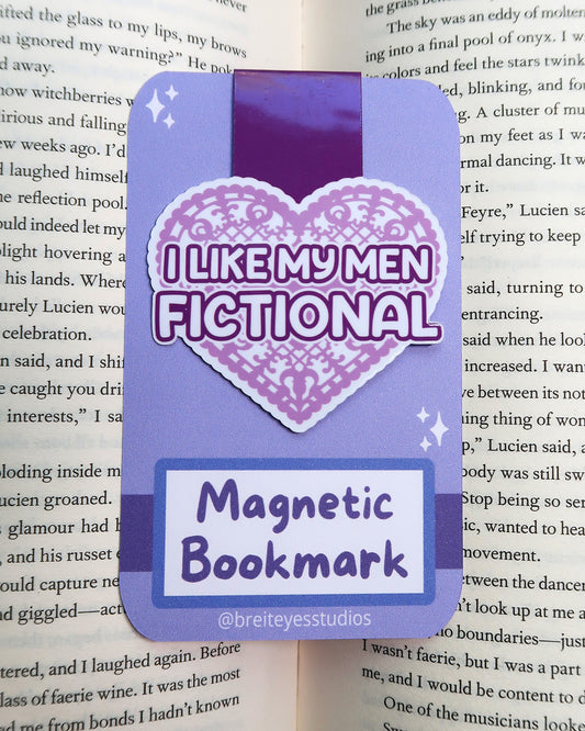 I Like My Men Fictional Magnetic Bookmark