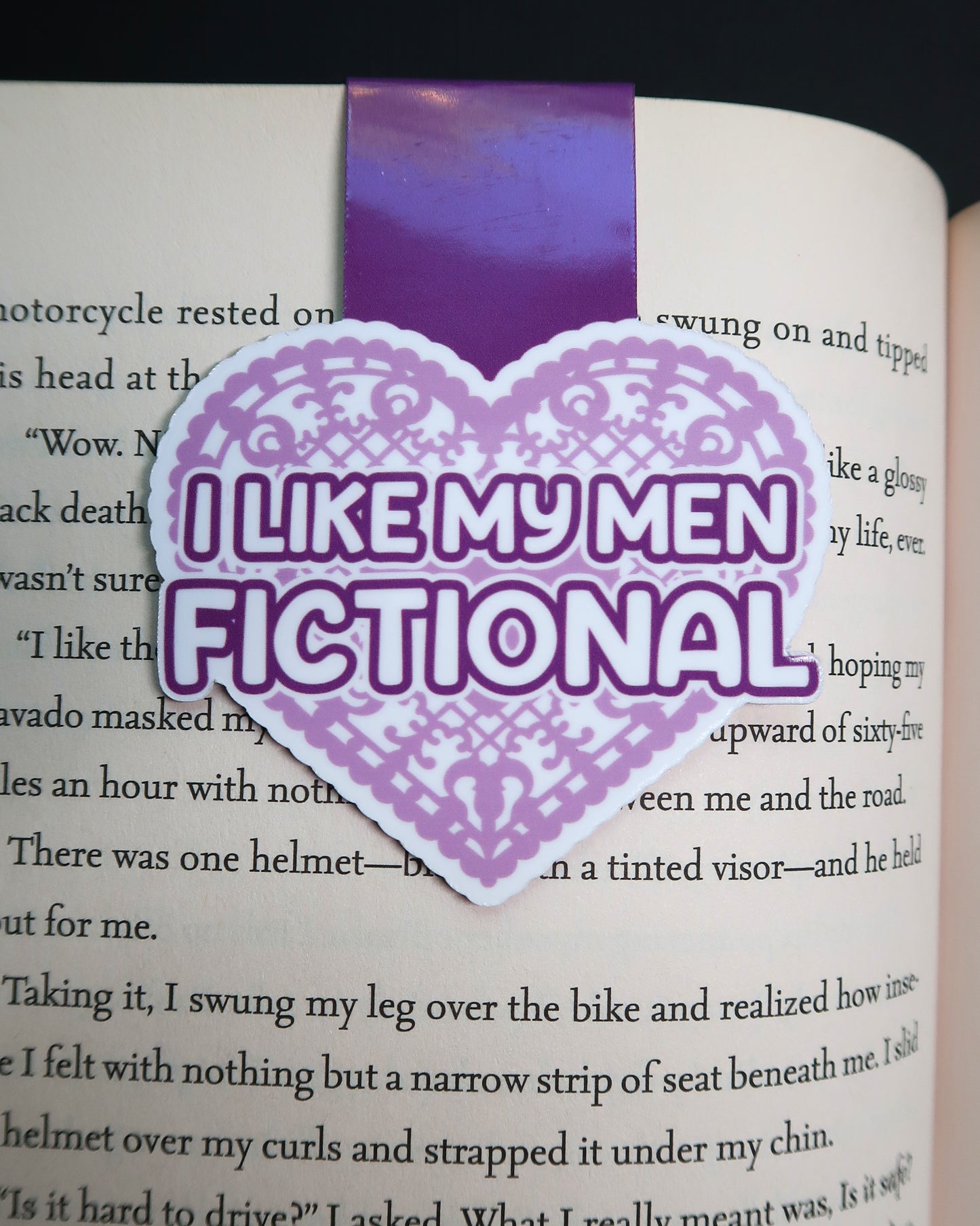 I Like My Men Fictional Magnetic Bookmark