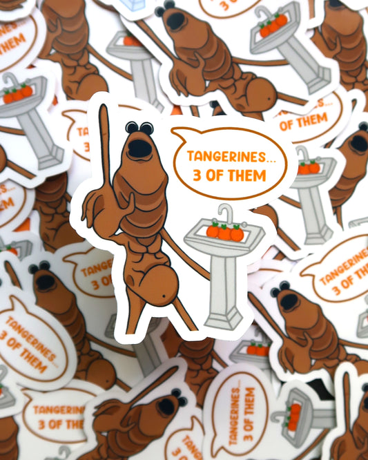 Three Tangerines Sticker