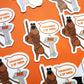 Three Tangerines Sticker