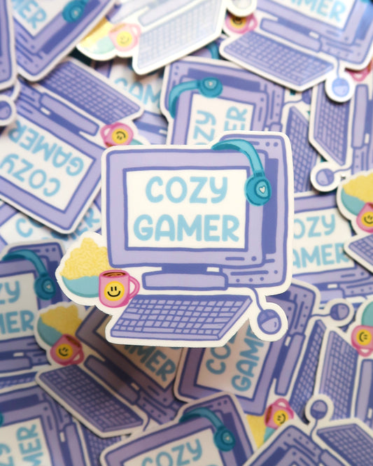 Cozy PC Gamer Sticker