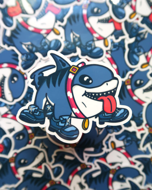 Stylish Shoes Shark Sticker