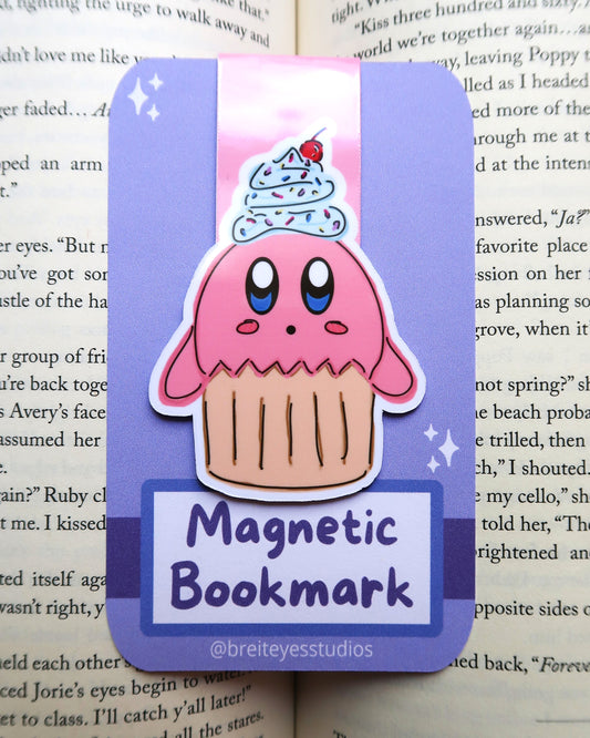 Pink Cutie Cupcake Magnetic Bookmark