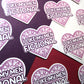 I Like My Men Fictional Heart Sticker