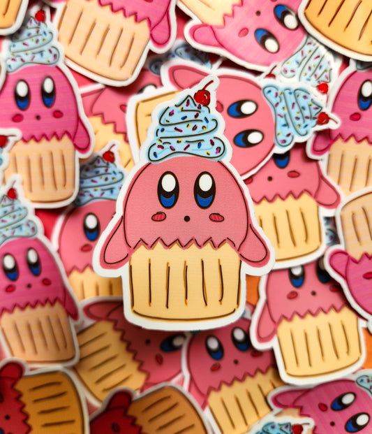 Pink Cutie Cupcake Sticker