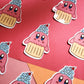 Pink Cutie Cupcake Sticker