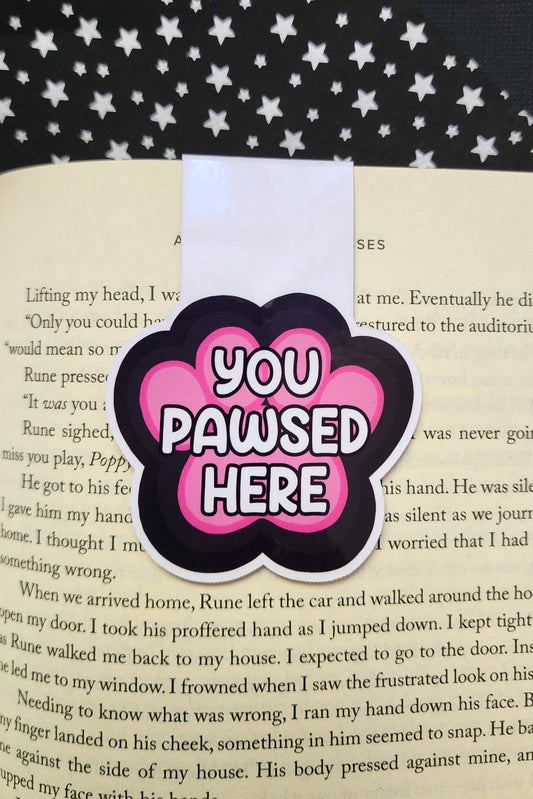 You Paw-sed Here Magnetic Bookmark