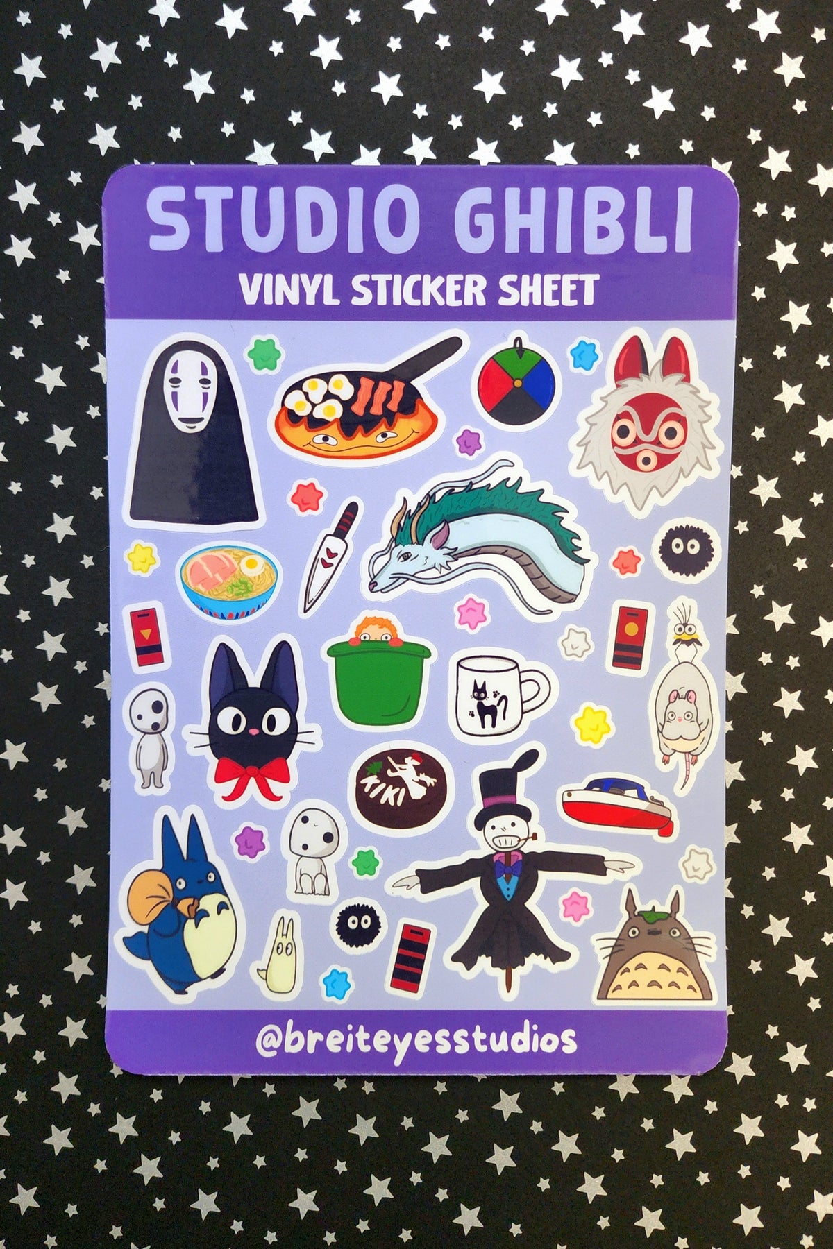 Studio Ghibli Vinyl Sticker Sheet
